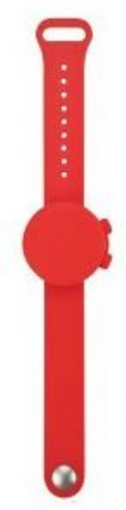 BRACELET DISTRIBUTEUR DE DÉSINFECTANT ROUGE